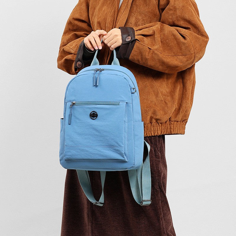Lightweight Water-Resistant Nylon Backpack