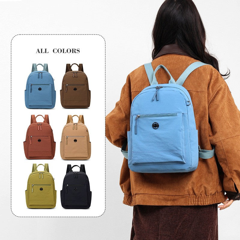 Lightweight Water-Resistant Nylon Backpack
