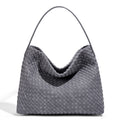 Woven Slouchy Hobo Shoulder Bag - Gray