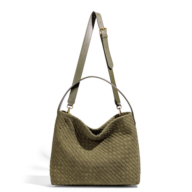 Woven Slouchy Hobo Shoulder Bag - view 3