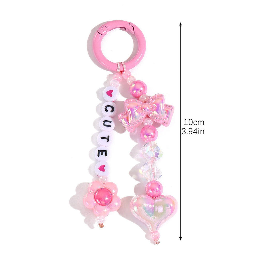 Y2K Beaded Tassel Bag Charm Keychain - Color_08