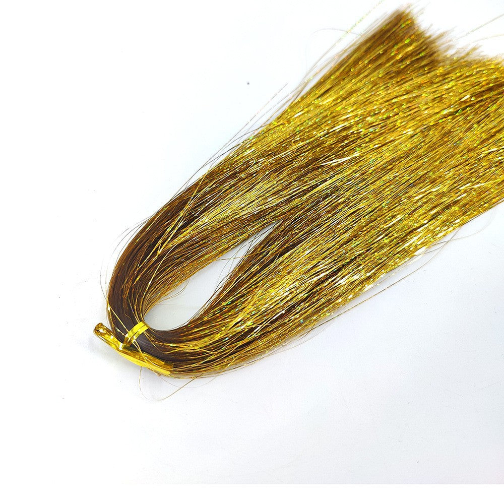 Shimmering Tinsel Icicle Strands for Christmas Trees - gold - 1