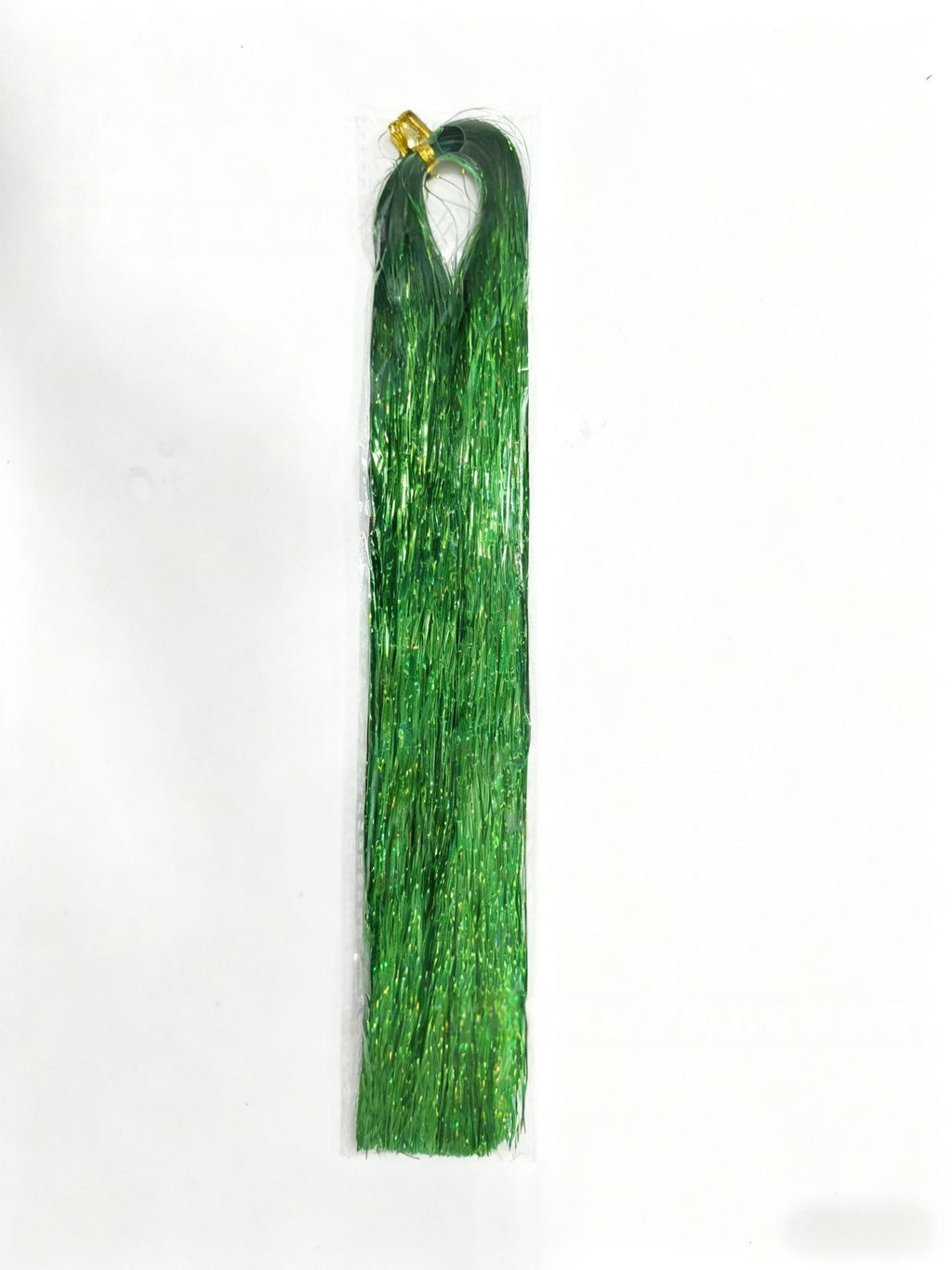 Shimmering Tinsel Icicle Strands for Christmas Trees - green