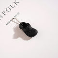 Mini Clog Shoe Charm Keychain - Black