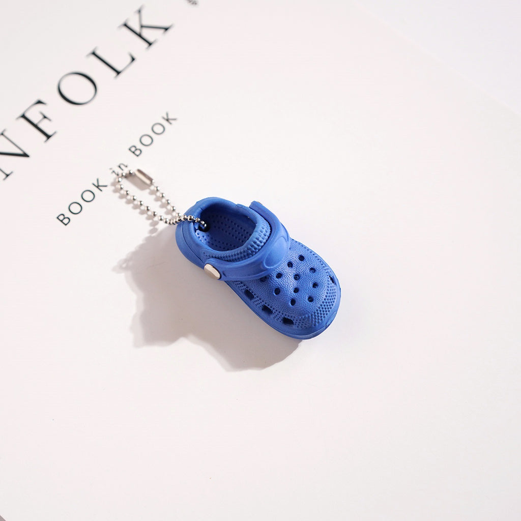Mini Clog Shoe Charm Keychain - Darkblue