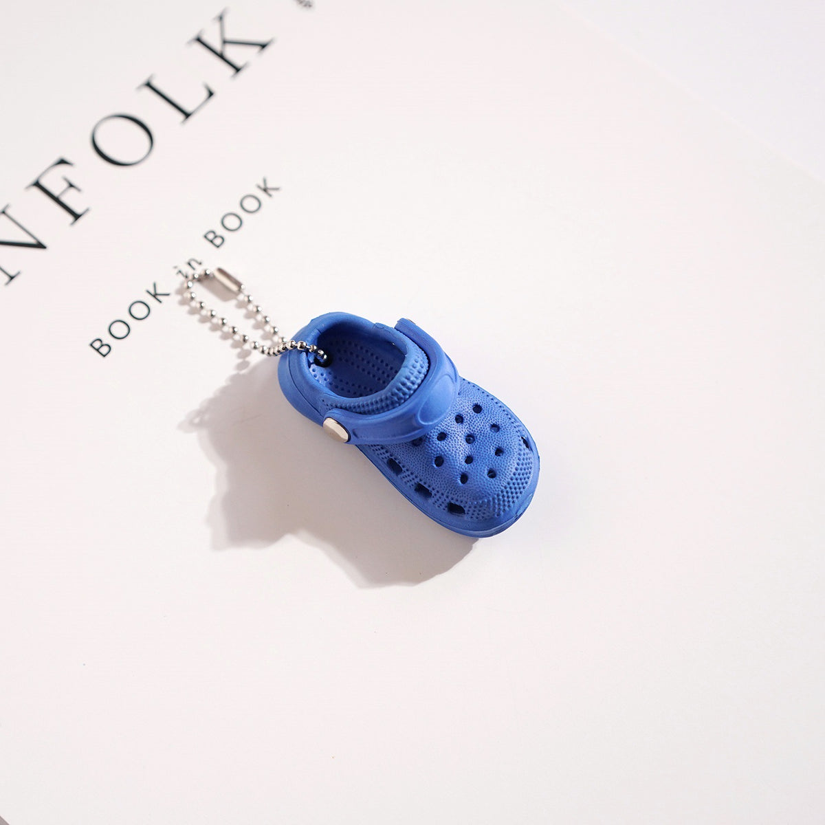Mini Clog Shoe Charm Keychain - Darkblue