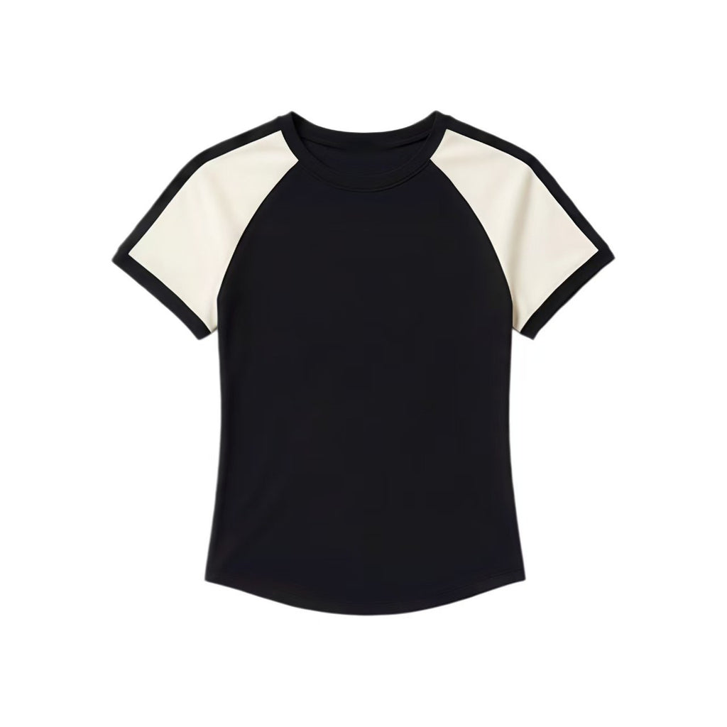 Contrast Raglan Tee and Pleated Tennis Skort Set