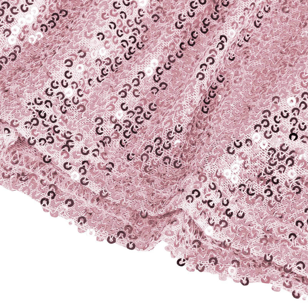 Ruffled Party Mini Skirt In All Over Sequins - Pink - 5