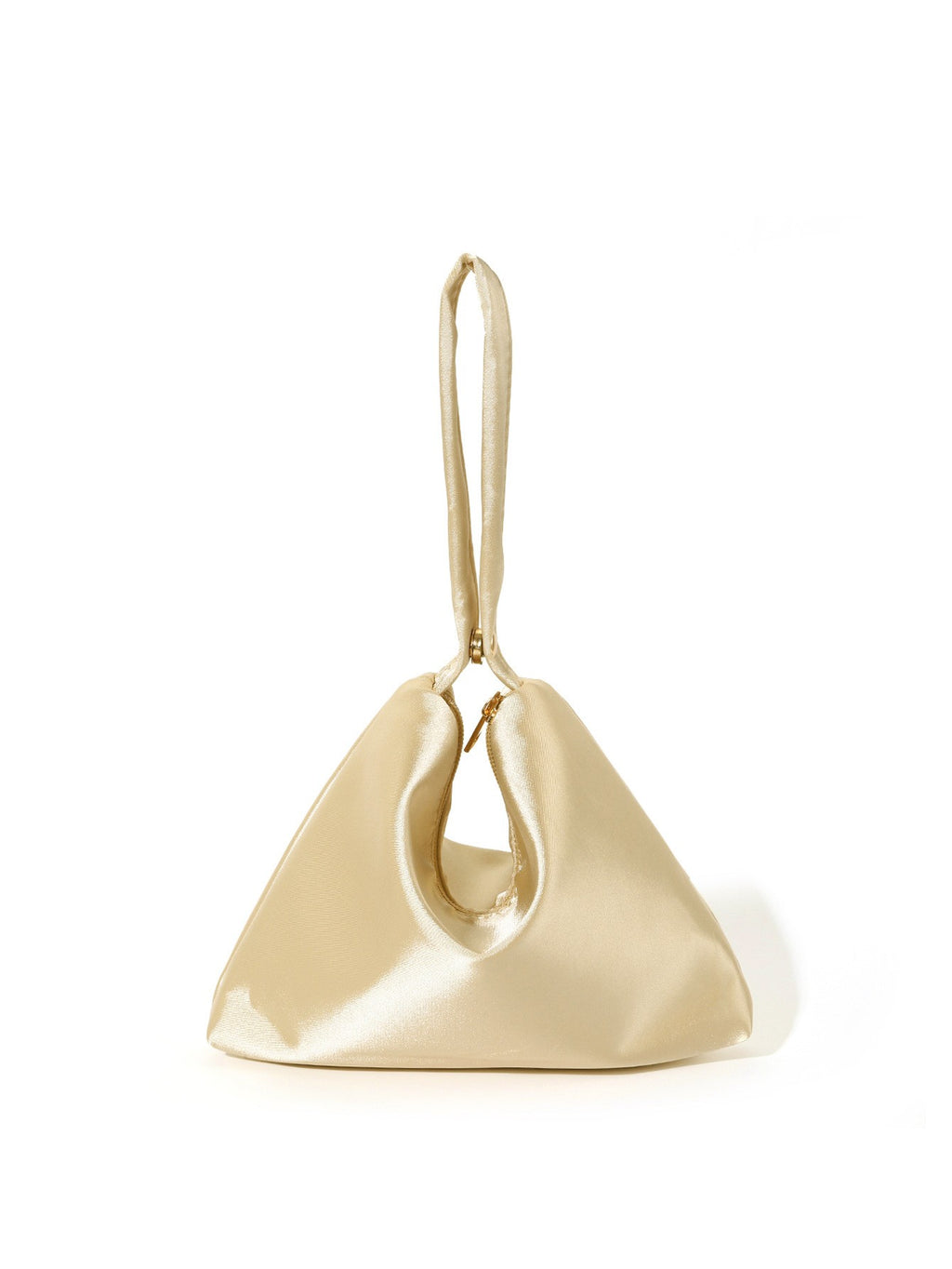 Triangle Pouch Wristlet Clutch Bag - Gold