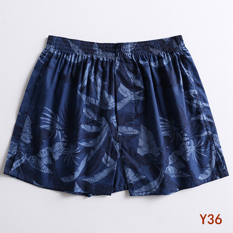 Fruit Print Cotton Boxer Shorts - Y36Tropical