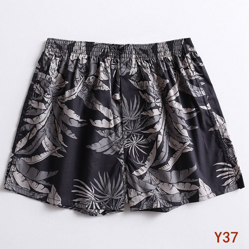 Fruit Print Cotton Boxer Shorts - Y37Tropical