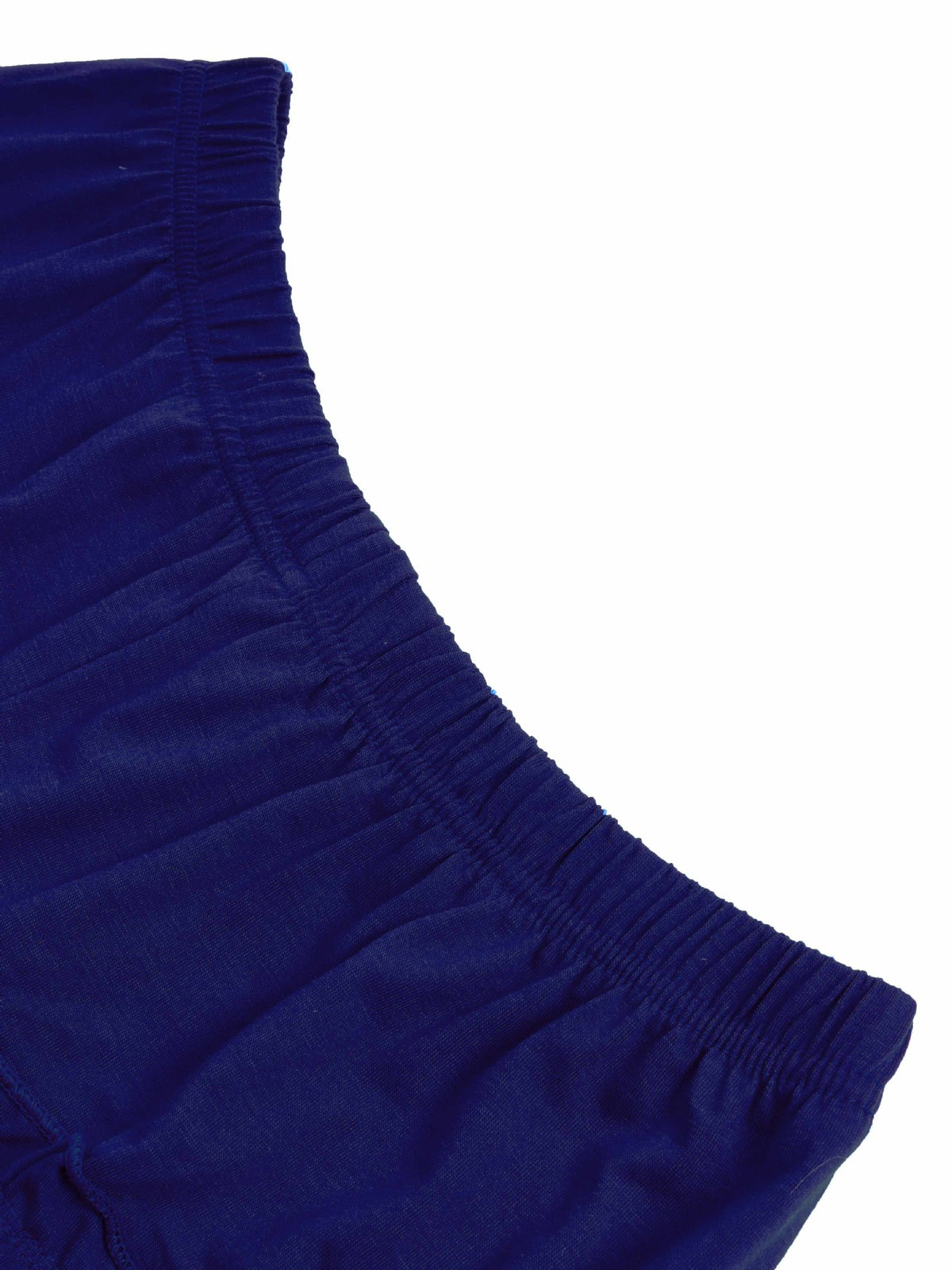 Tiered Ruffle Wide Leg Boho Palazzo Pants - Blue - 2