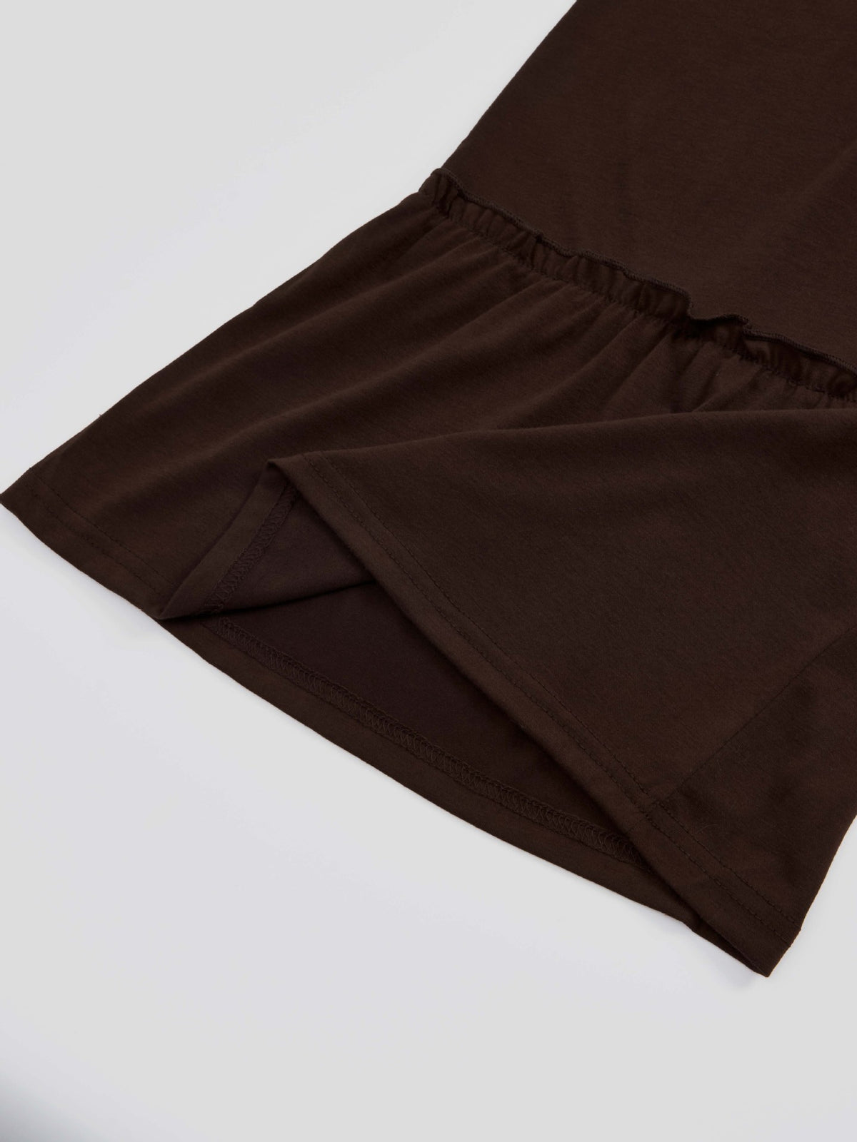 Tiered Ruffle Wide Leg Boho Palazzo Pants - Coffee - 5