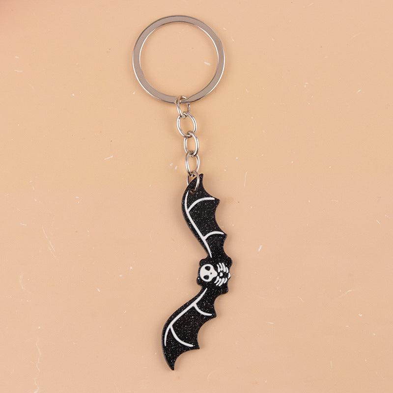 Skeleton Animal X-Ray Keychain - Bat