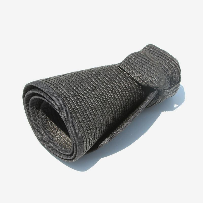Packable Straw Sun Visor With Bow Detail - Black