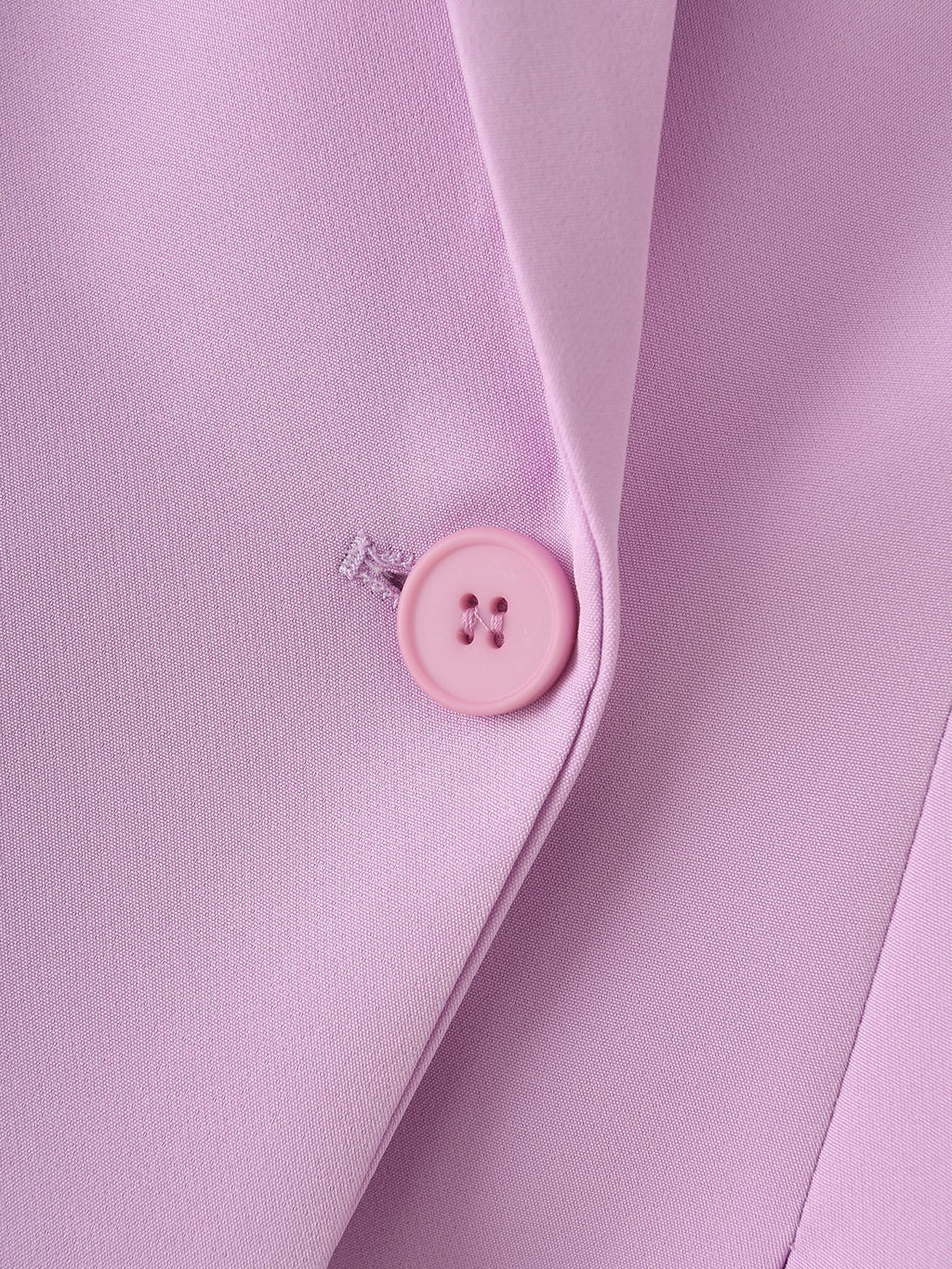 Notch Lapel Single Button Slim Blazer - Purple - 9