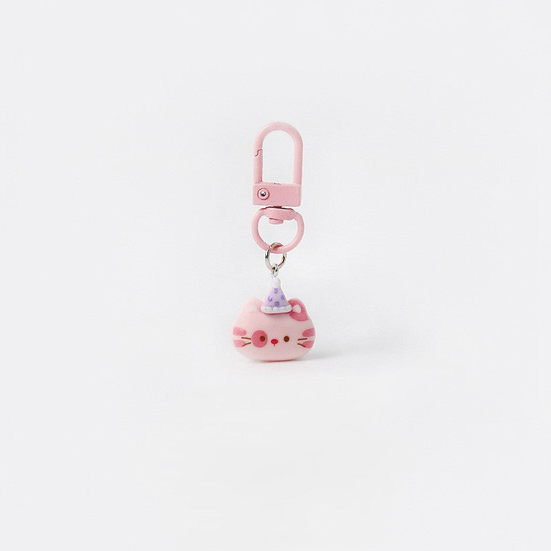 Cute Cat Resin Keychain Bag Charm - Color_1