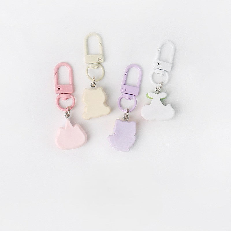Cute Cat Resin Keychain Bag Charm - view 2