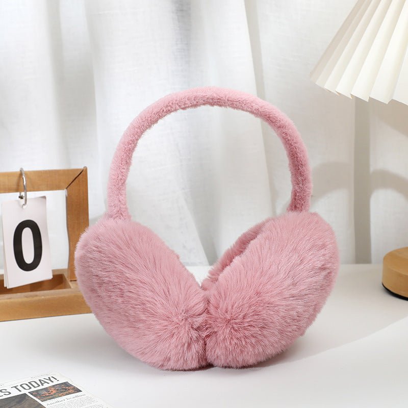 Fluffy Faux Rabbit Fur Winter Earmuffs - Bean-Paste
