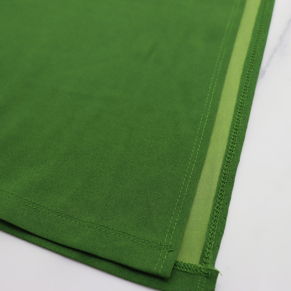 Batwing Sleeve Tie Waist Side Slit Maxi Dress - Green - 8