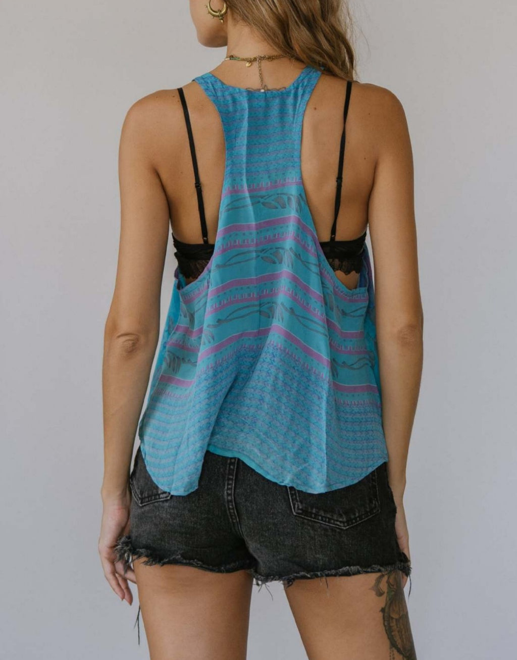 Boho Printed Racerback Sleeveless Vest - view 6