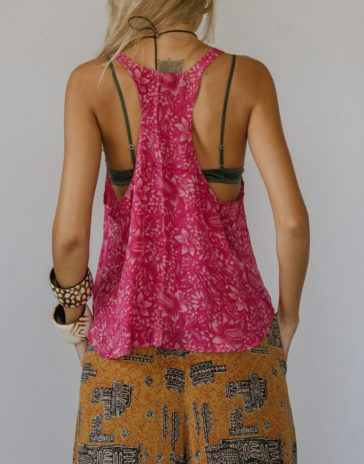 Boho Printed Racerback Sleeveless Vest - view 9