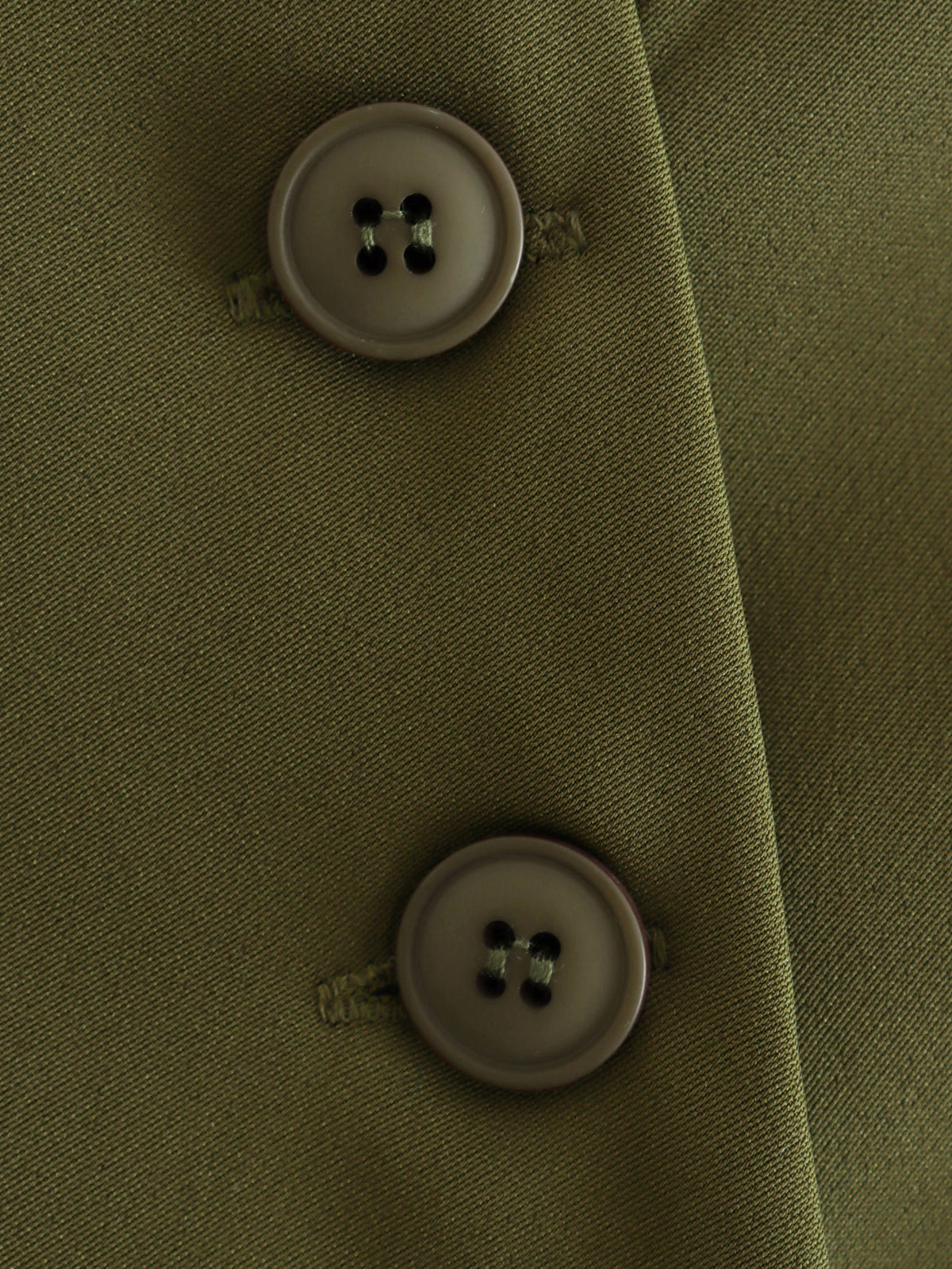 Asymmetric Button Front Sleeveless Tank Top - Green - 6