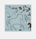 Western Horse Print Square Bandana Scarf - NO01