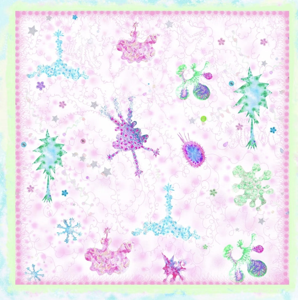 Western Horse Print Square Bandana Scarf - NO04