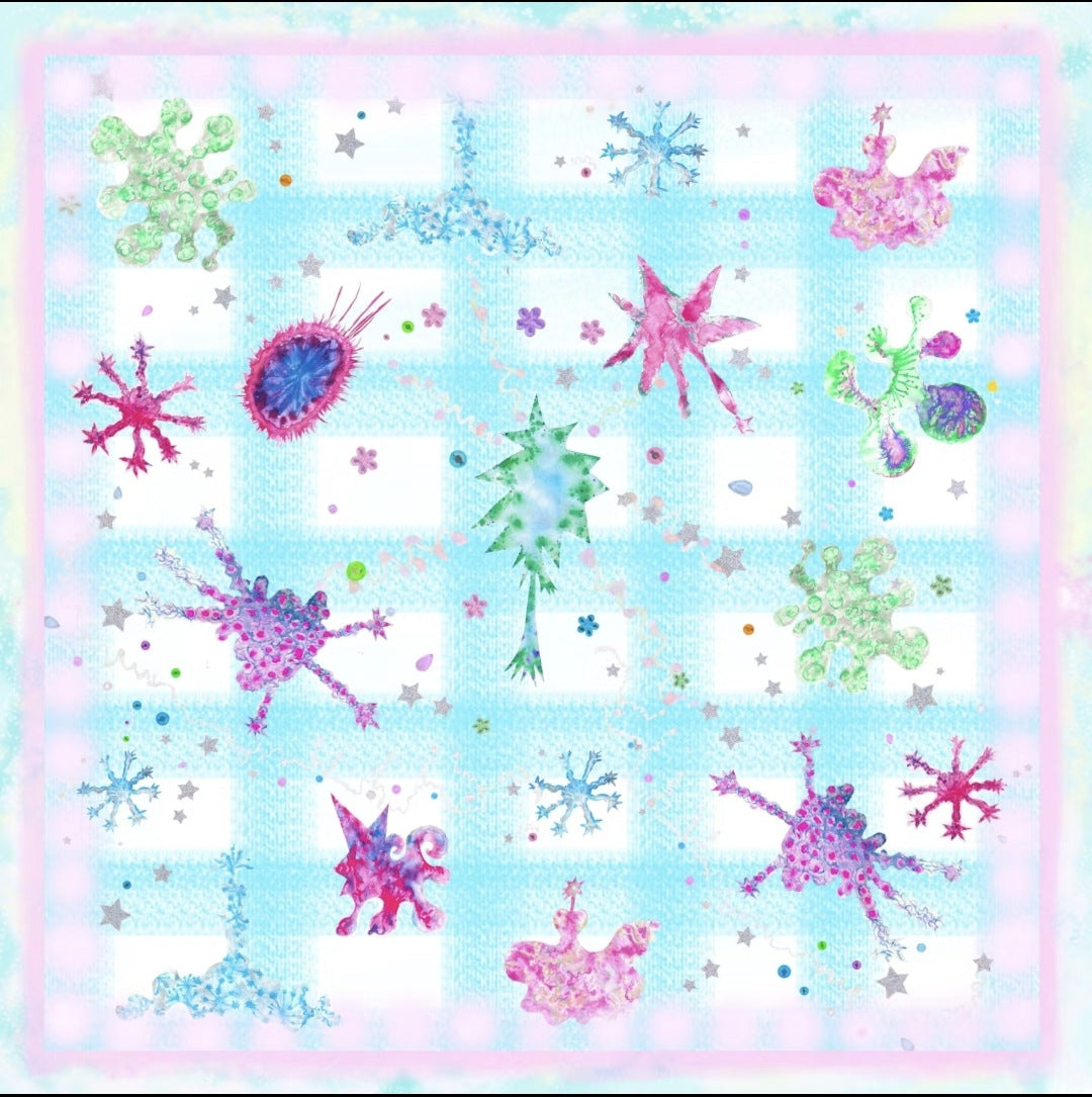 Western Horse Print Square Bandana Scarf - NO06