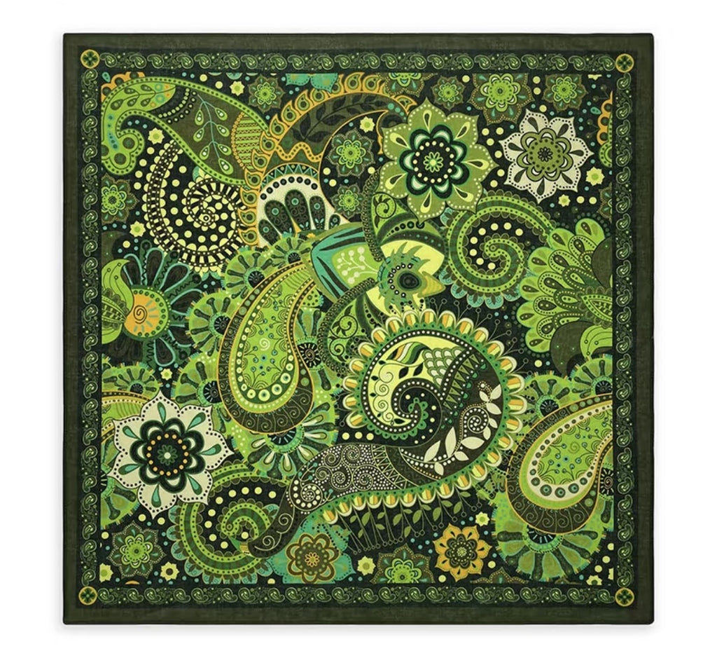 Western Horse Print Square Bandana Scarf - NO13