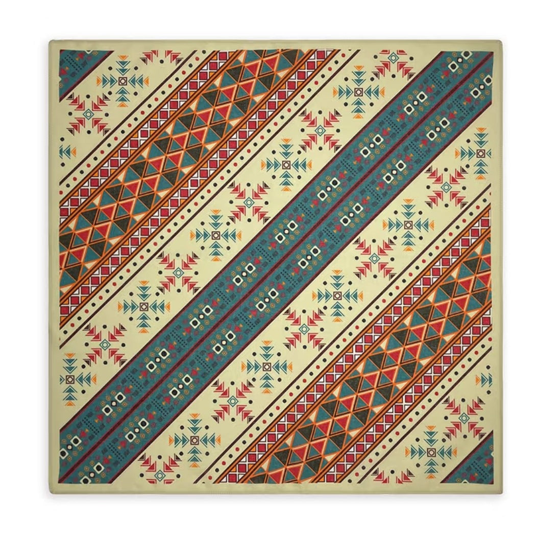 Western Horse Print Square Bandana Scarf - NO16