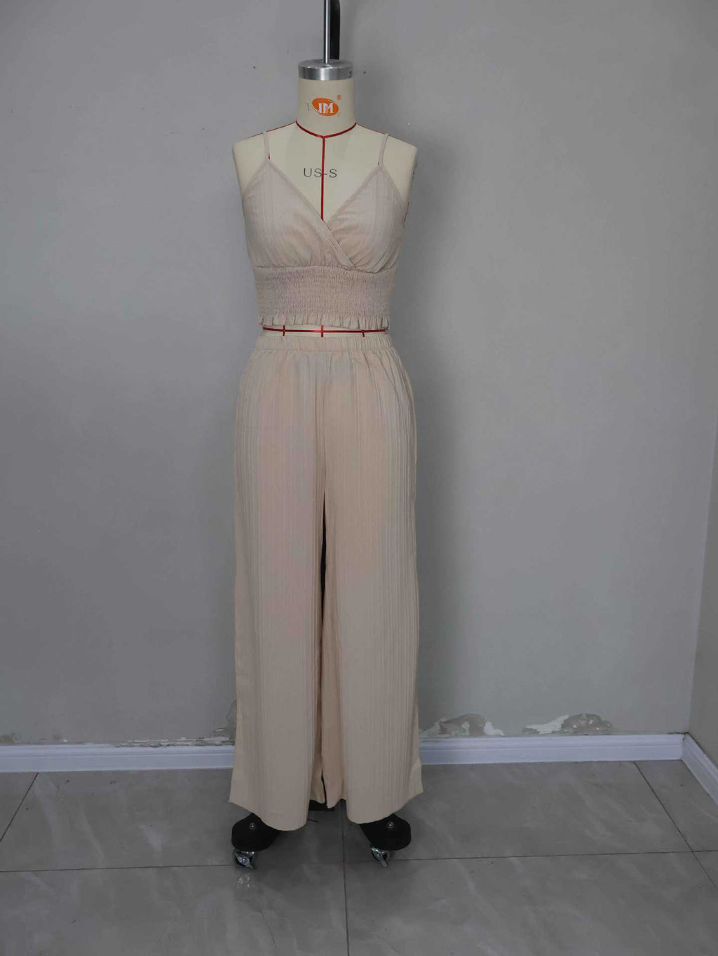 Slit Wide Leg Pant and Cami Set - view 1