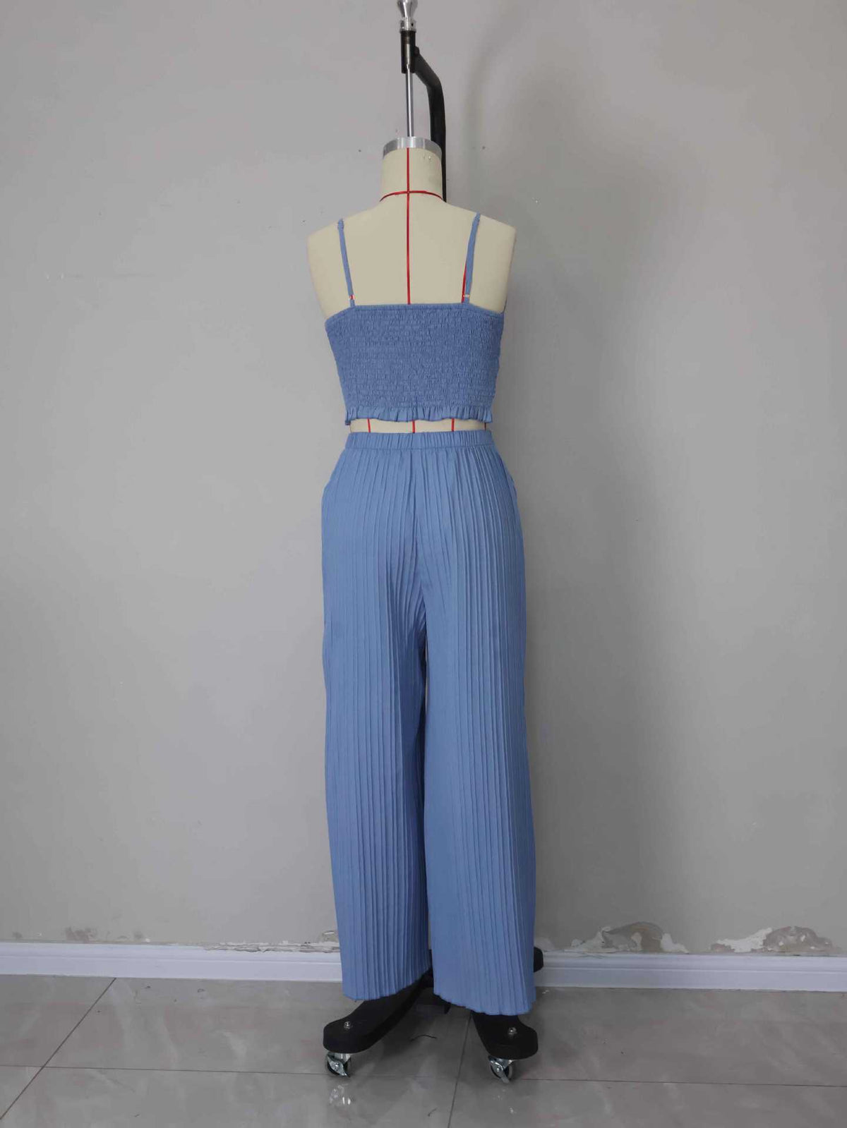 Slit Wide Leg Pant and Cami Set - view 4