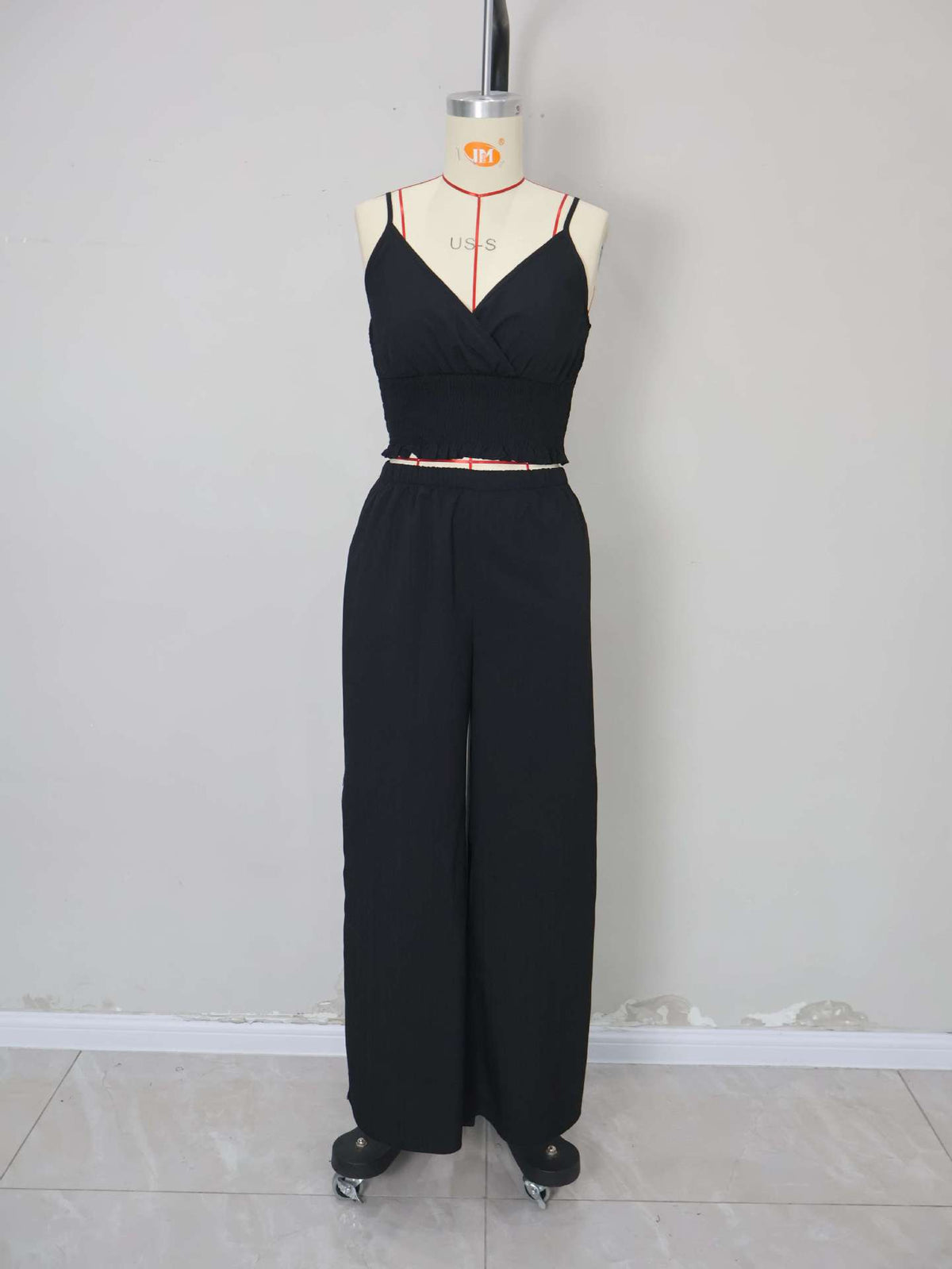 Slit Wide Leg Pant and Cami Set - view 5