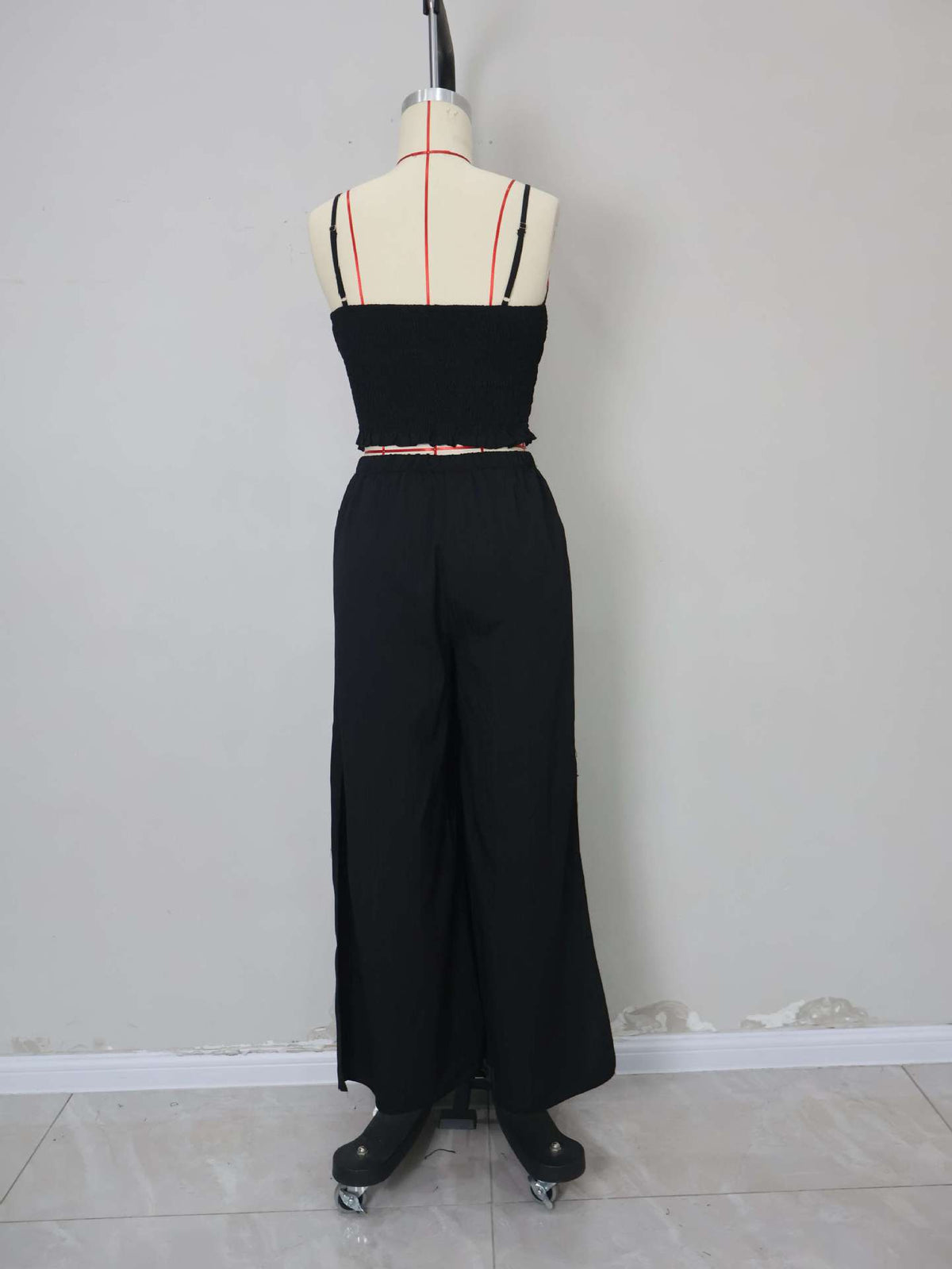 Slit Wide Leg Pant and Cami Set - view 6