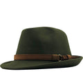 Belted Band Wool Felt Trilby Hat - Color_1