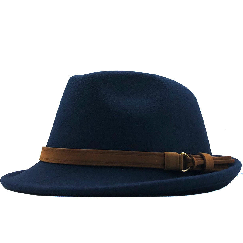 Belted Band Wool Felt Trilby Hat - Color_6