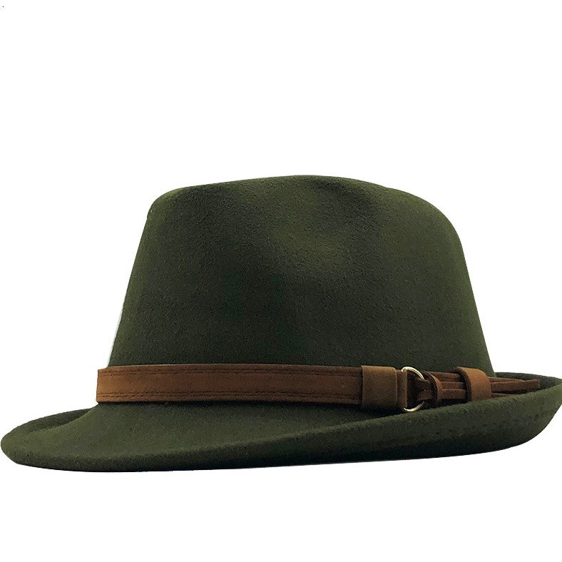 Belted Band Wool Felt Trilby Hat
