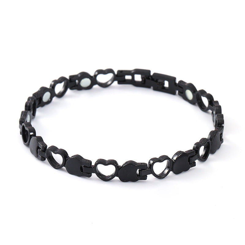 Magnetic Heart Link Adjustable Bracelet - Color_08