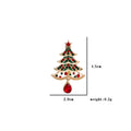Crystal Wreath and Tree Drop Brooch - Tree