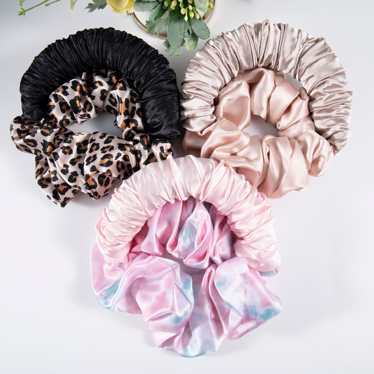 Oversized Satin Bun Cover Scrunchie
