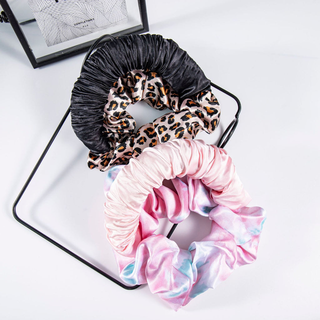 Oversized Satin Bun Cover Scrunchie - view 2