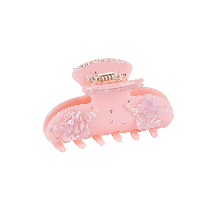 Floral Embellished Acetate Hair Claw Clip - view 1