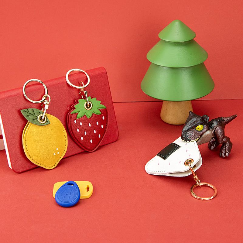 Fruit and Rice Ball Keyring Charm - view 1