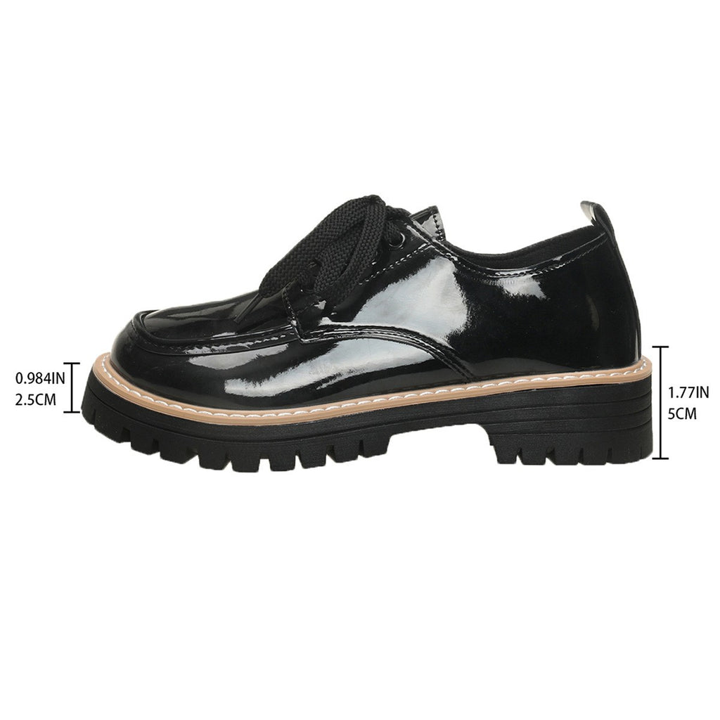 Lace-Up Platform Oxford Shoes