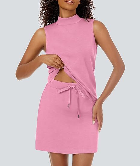Mock Neck Tank and Skort Two Piece Set - view 10