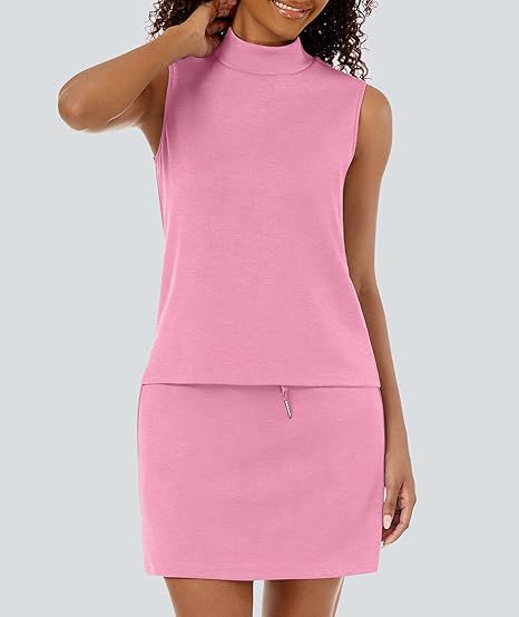 Mock Neck Tank and Skort Two Piece Set - view 9