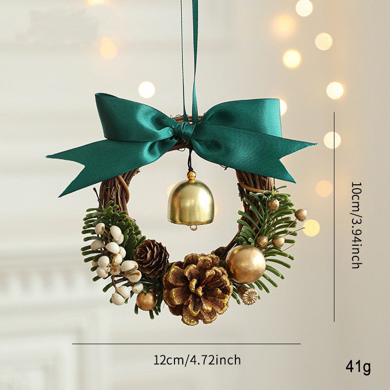 Christmas Bell Ornaments and Mini Wreath Hangers - C10