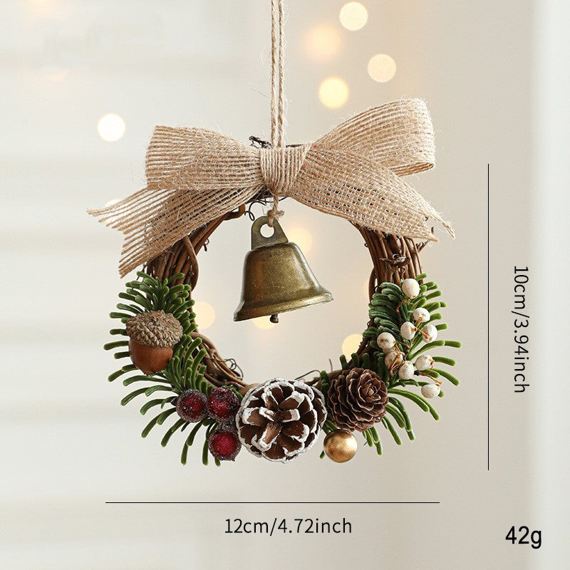 Christmas Bell Ornaments and Mini Wreath Hangers - C11